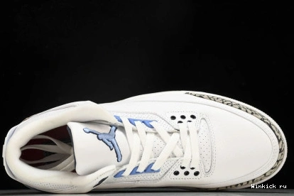 JORDAN “UNC” AIR WHITE 3 RETRO 0912